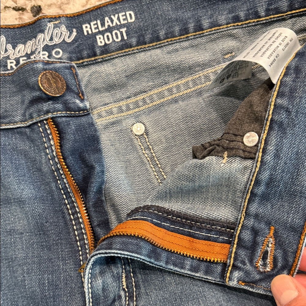 Wrangler Retro Men's Denim Bootcut Jeans - Picture 6 of 8